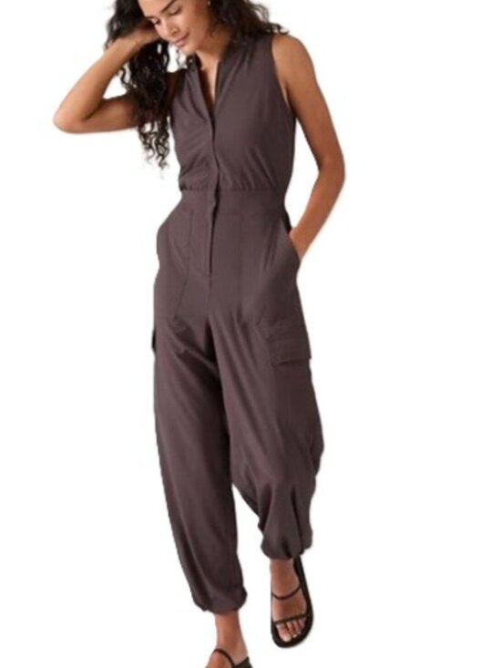Athleta Pants - ATHLETA BROOKLYN II UTILITY JUMP SUIT JUMPSUIT SHALE 0 PETITE